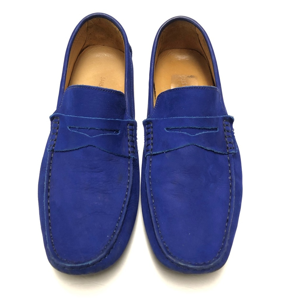 Blue Suede Moccasins Size 8.5
